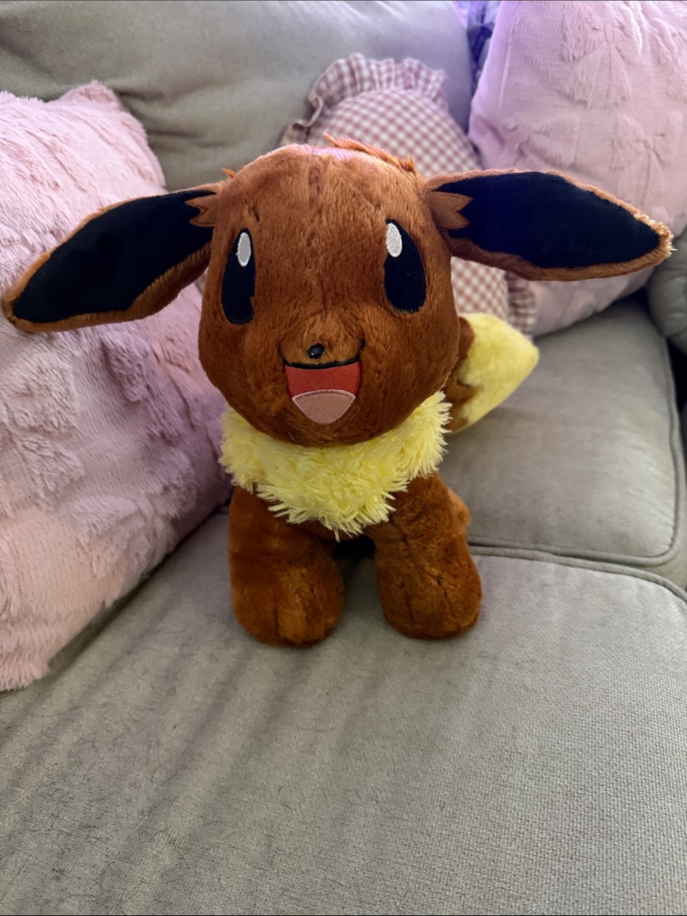 Build-A-Bear Pokémon Eevee Plush 2017 16” Stuffed Animal Nintendo BAB